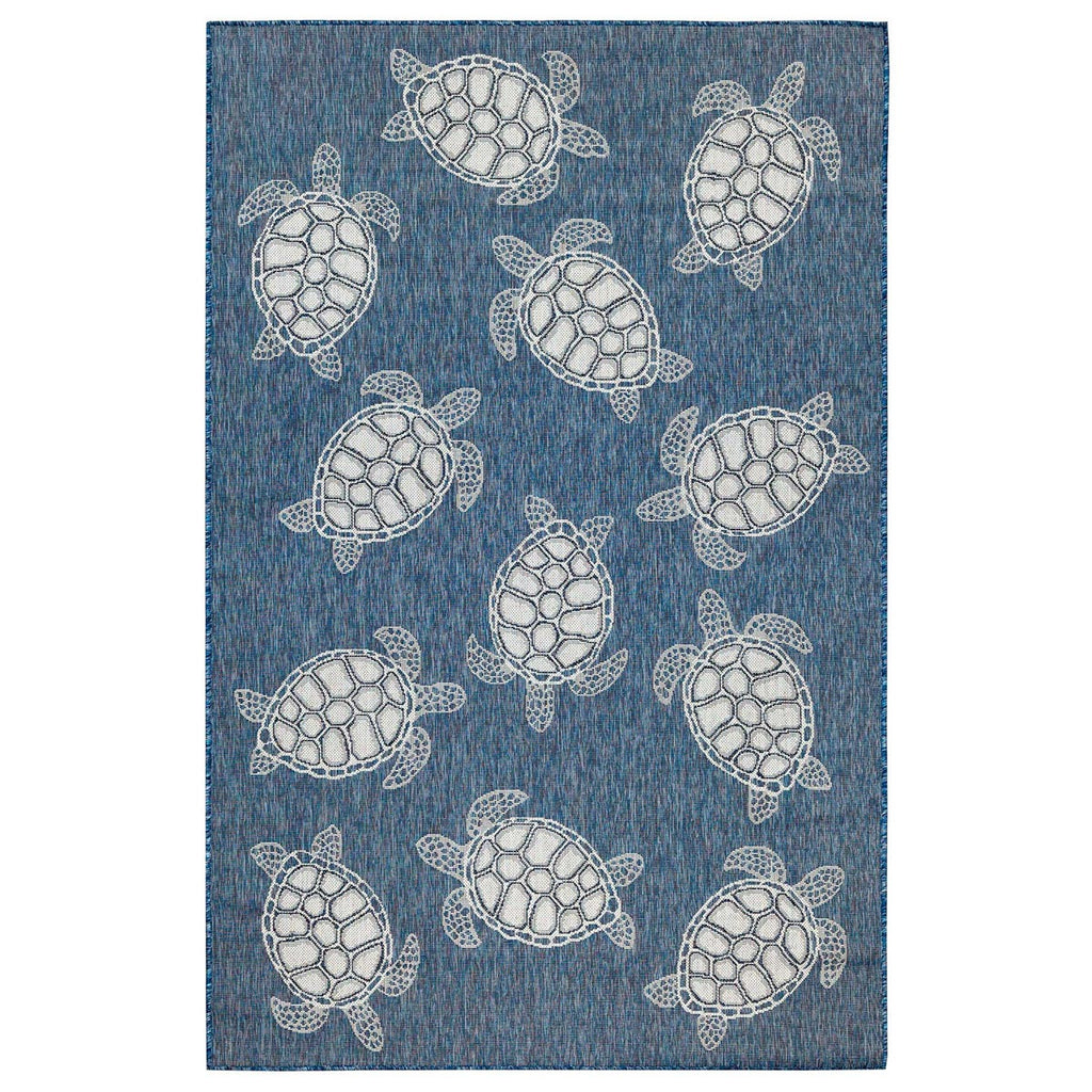 Marisol Bay Navy Indoor/Outdoor Rug - 7 x 9