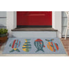 Which Way Fish Indoor/Outdoor Rug - 2 x 3 - OUT OF STOCK UNTIL 10/12/2026