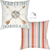 Nautical Compass Outdoor Pillow