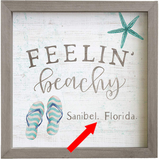 Feelin' Beachy Personalized Wall Art