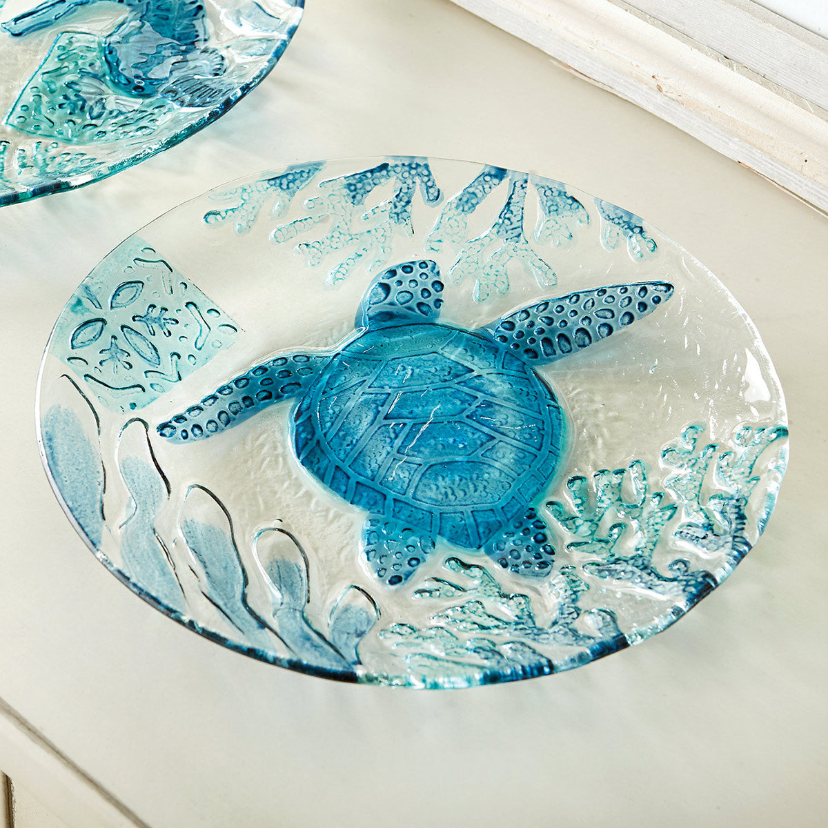 Turtle Harmony Glass Plate