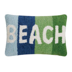 Beachside Retreat Hooked Pillow