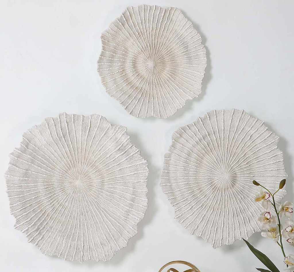 Oceans Coral Wall Art - Set of 3