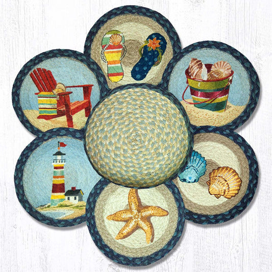 Seaside Splendor Trivets & Basket Set