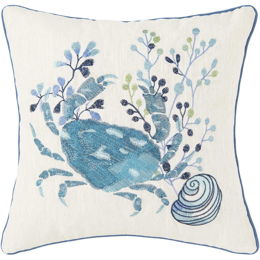 Sea Garden Crab Pillow