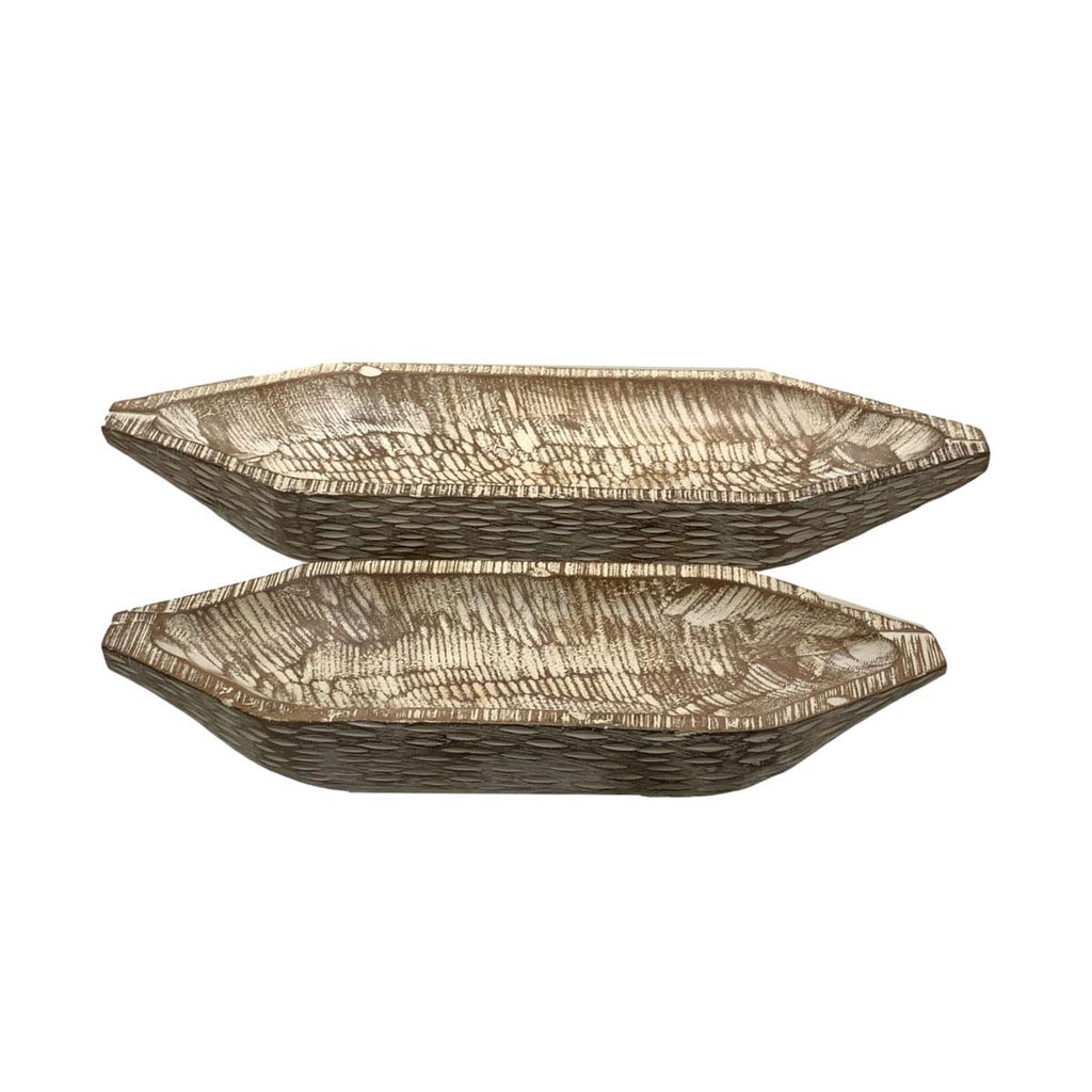 Havanah Eucalyptus Canoe Bowls - Set of 2