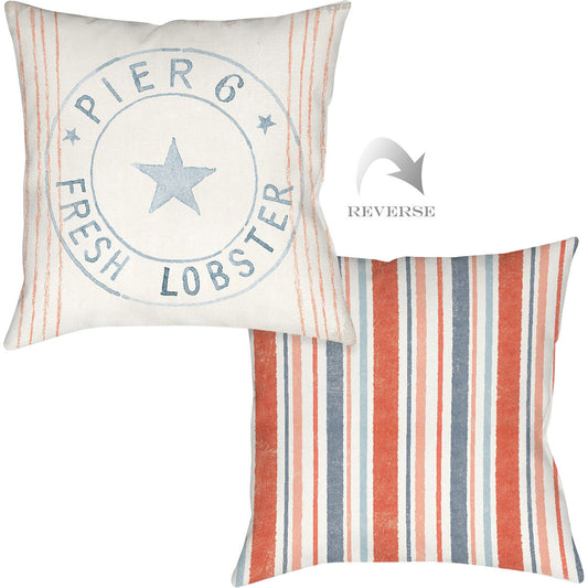 Nautical Pier 6 Outdoor Pillow