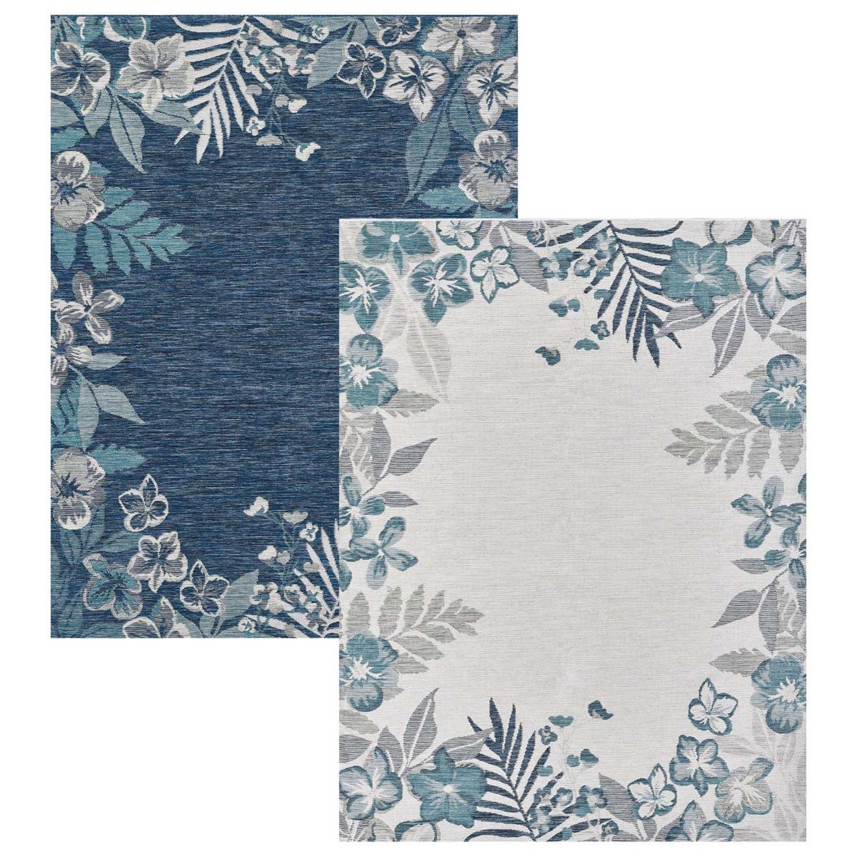 Blue Oasis Indoor/Outdoor Rug - 7 x 9