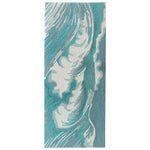 Coastline Curl Turquoise Indoor/Outdoor Rug - 2 x 5
