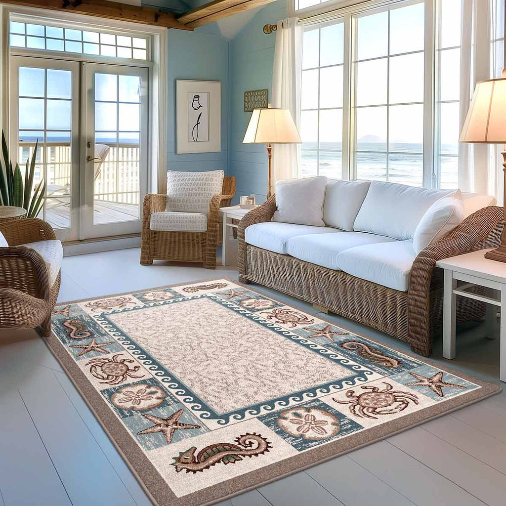 Tidal Life Oasis Rug - 4 x 5