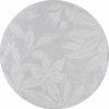 Fiji Flowers Gray Rug - 5 Ft. Round
