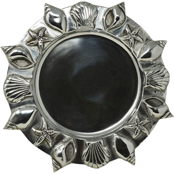 Pewter Seashell Serving Plate