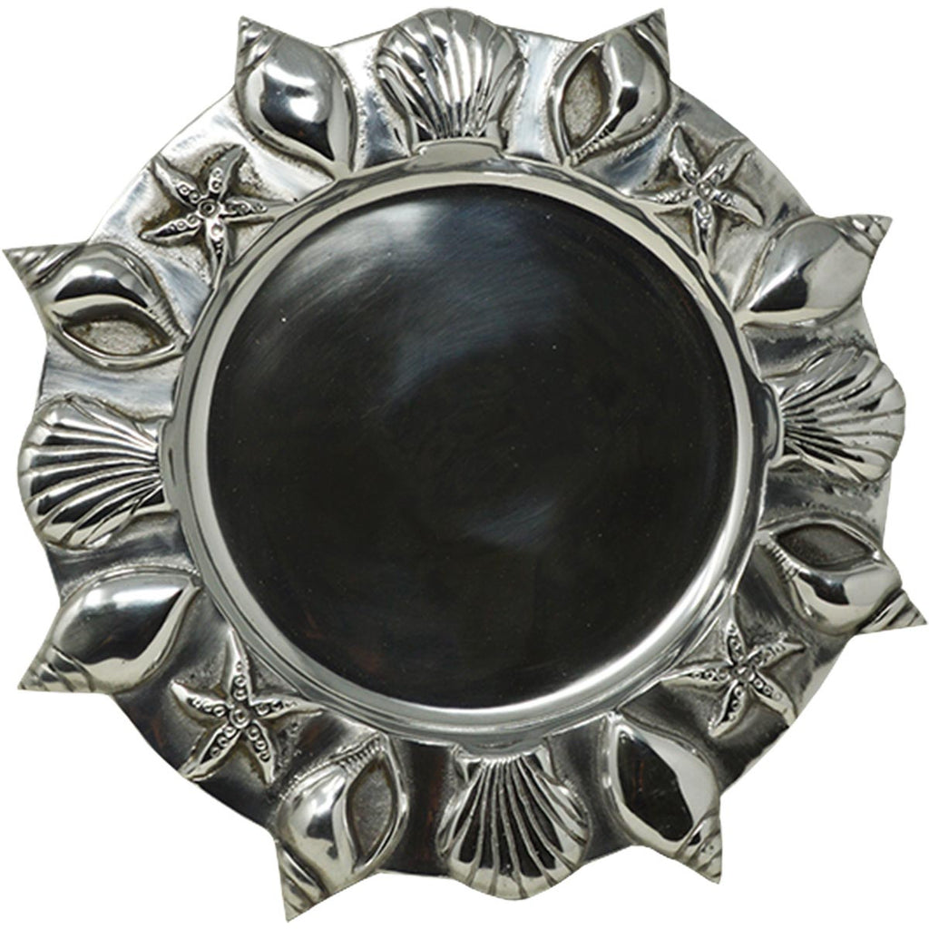 Pewter Seashell Serving Plate