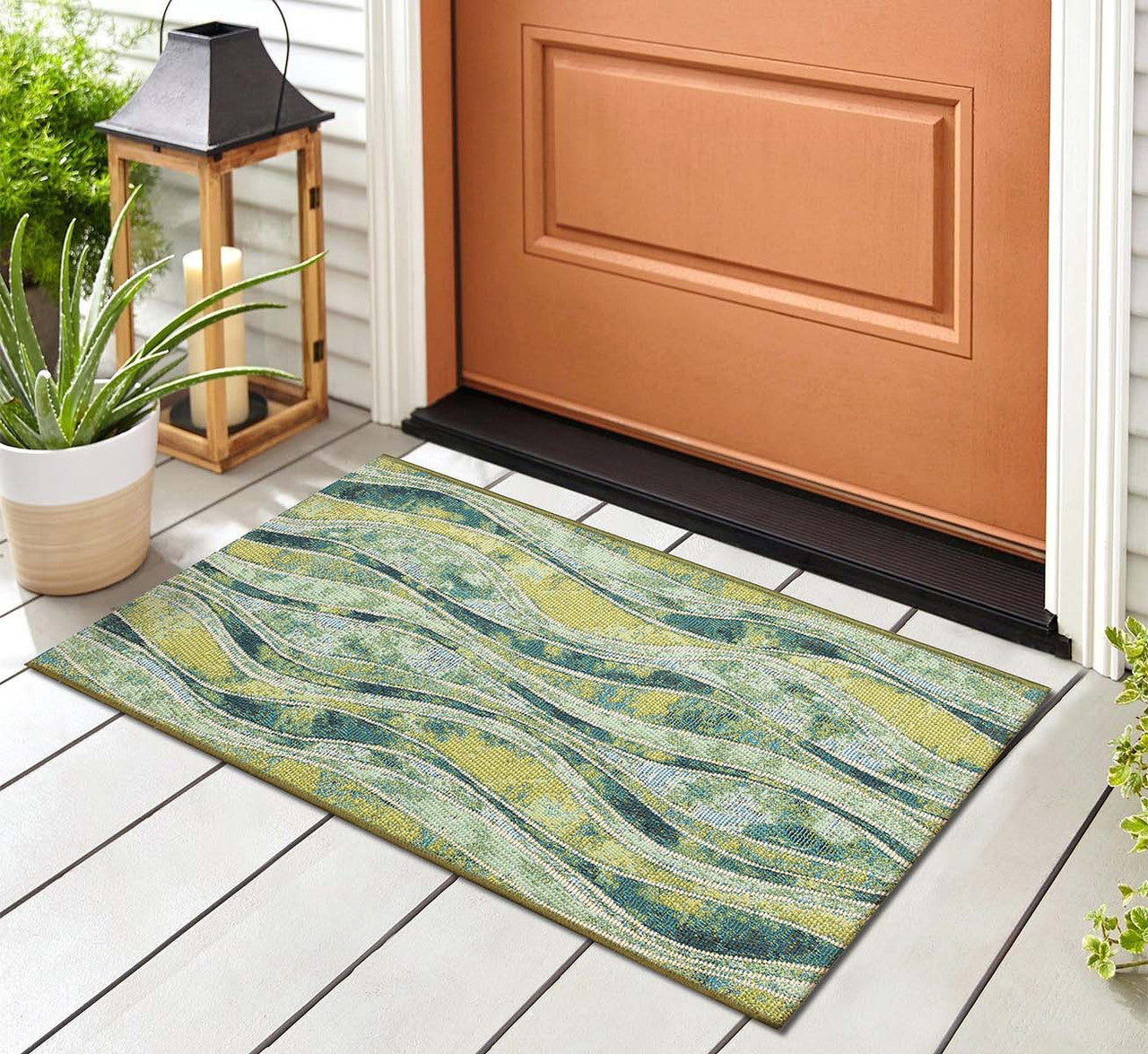 Green Lagoon Serenity Mat - 2 x 3