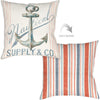 Nautical Anchor Outdoor Pillow