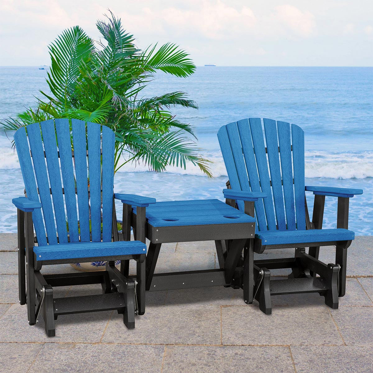 Aruba Double Glider and Table - OUT OF STOCK UNTIL 07/08/2026