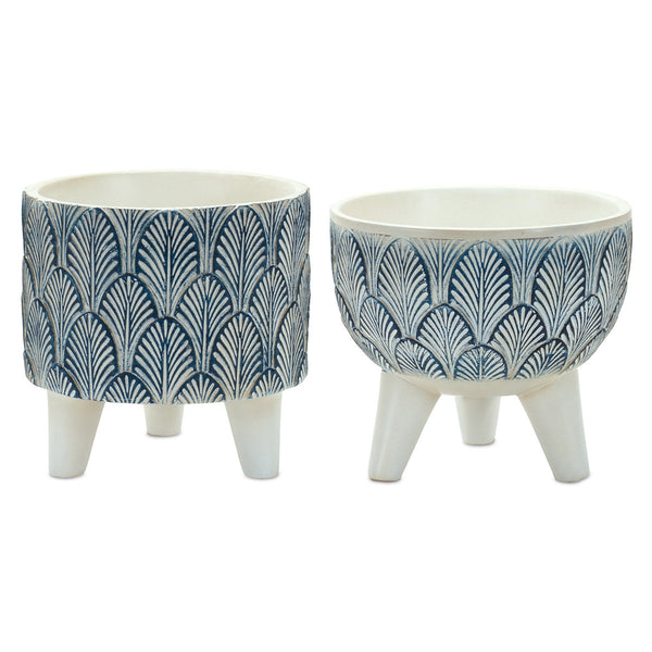 Leafy Elevated Planters - Set of 2