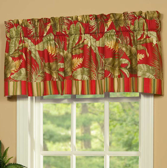 Island Paradise Tailored Valance with Band