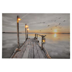 Sunset By The Sea Light Up Wall Art