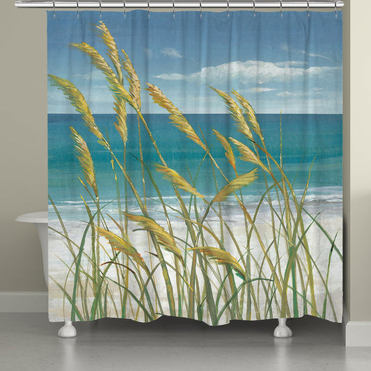 Windy Seagrass Shower Curtain