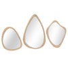 Wooden Frame Mirrors - Set of 3