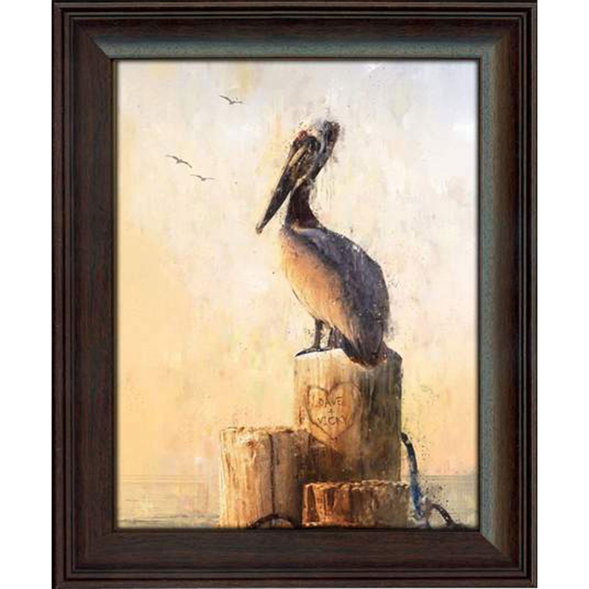 Pelican Perch Personalized Framed Print