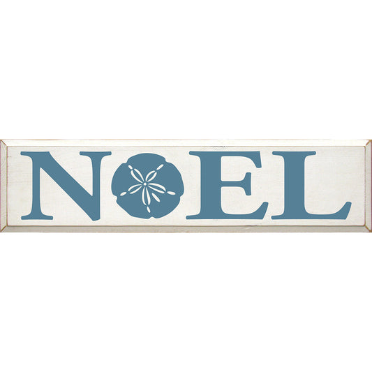 Sand Dollar Noel Wood Sign