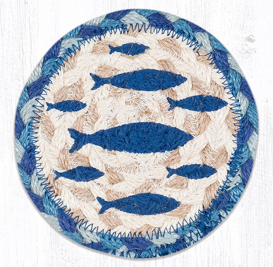 School of Fish Braided Coasters - Set of 6