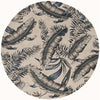 Feather Palm Rug - 8 Ft. Round