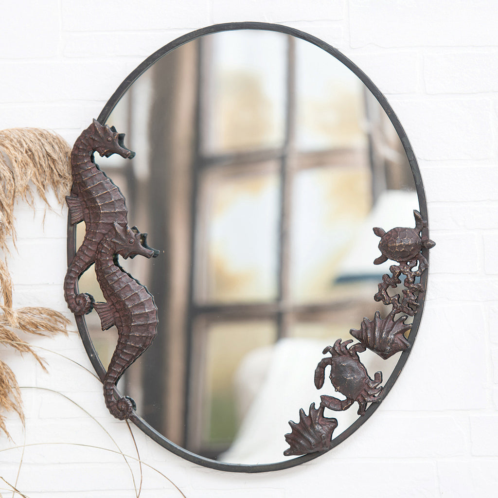 Seahorse Oval Wall Mirror - OUT OF STOCK UNTIL 08/11/2026