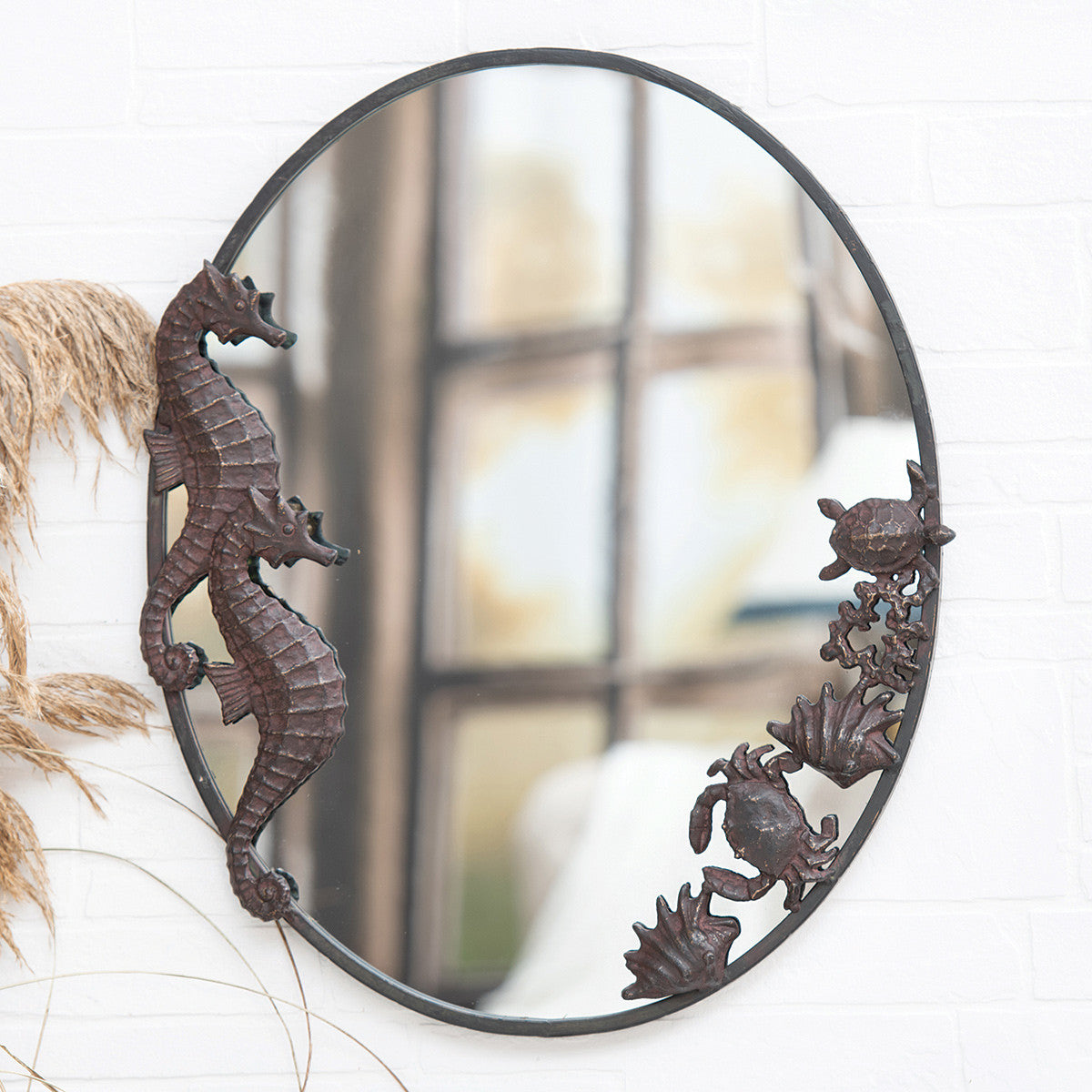 Seahorse Oval Wall Mirror - OUT OF STOCK UNTIL 08/11/2026