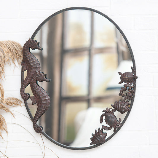 Seahorse Oval Wall Mirror - OUT OF STOCK UNTIL 08/11/2026