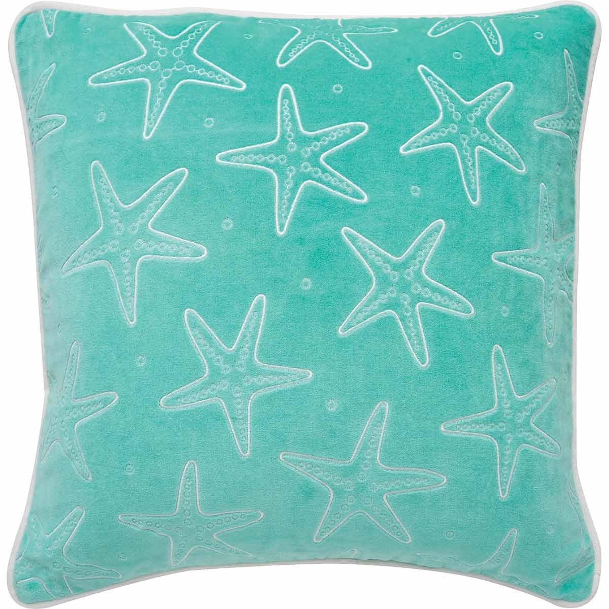 Velvet Starfish Accent Pillow