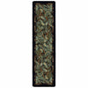 Tropical Bounty Black & Green Rug - 2 x 8
