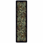 Tropical Bounty Black & Green Rug - 2 x 8