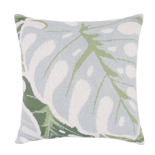 Beachy Botanica Knit Pillow