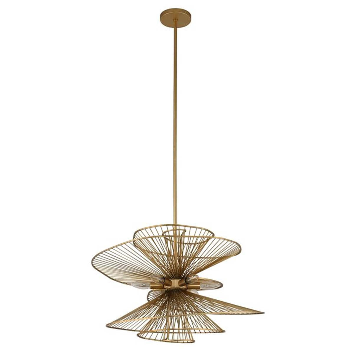 Seascape Gold Pendant Light - 26 Inch