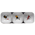 Yacht Club 4-Piece Square Snack Set