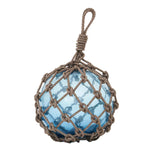 Small Glass Buoy Decorative Sphere - Light Blue