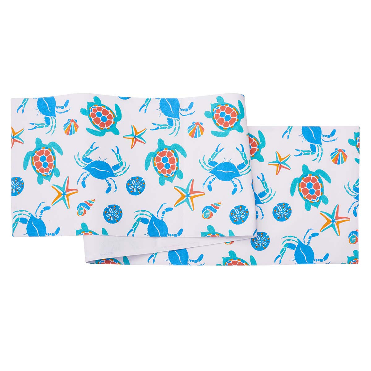 Vibrant Sea Life Table Runner