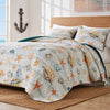 Jade Beach Quilt Bed Set - Full/Queen
