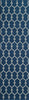 Baja Latticework Navy Rug - 2 x 8