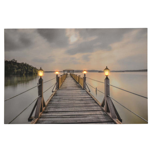 Lakeside Dock Light Up Wall Art