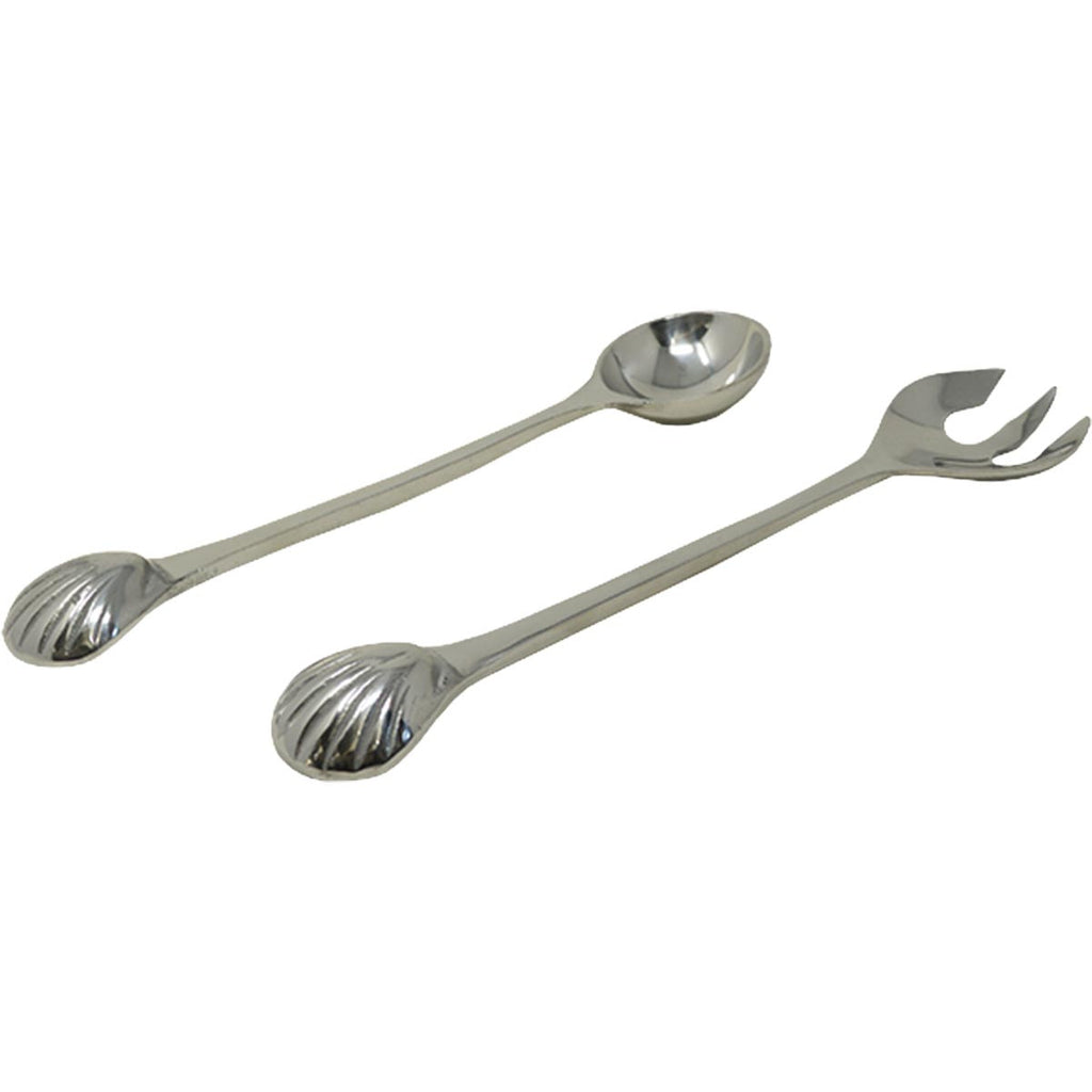 Pewter Seashell Serving Spoon Set
