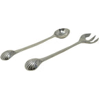 Pewter Seashell Serving Spoon Set