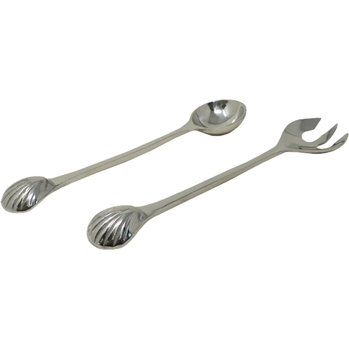 Pewter Seashell Serving Spoon Set