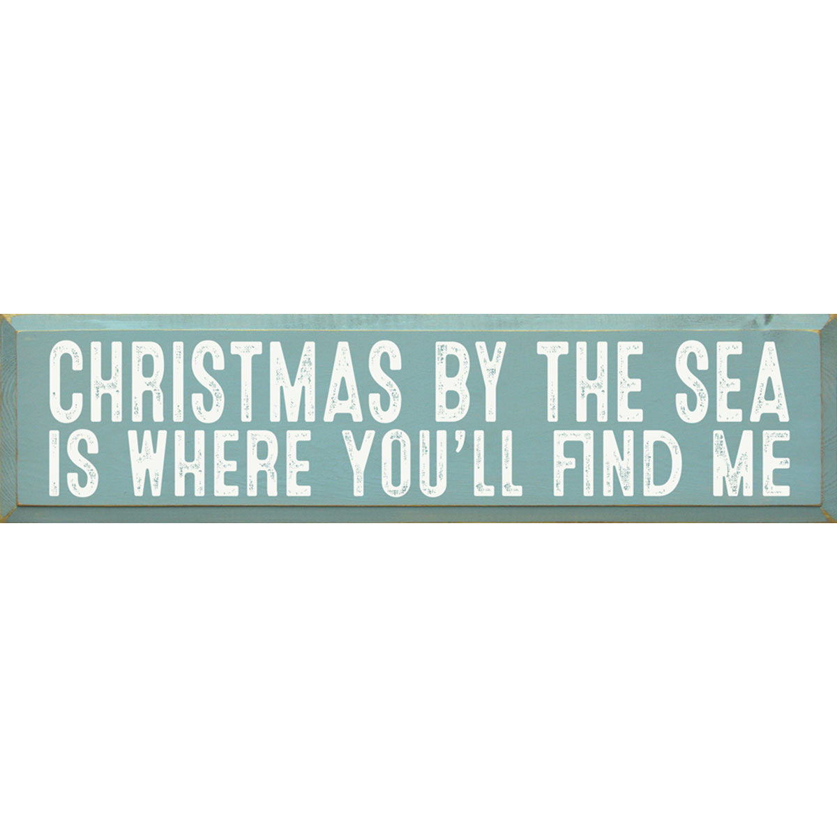 Seaside Christmas Wood Sign