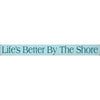 Aqua By the Shore Wood Sign