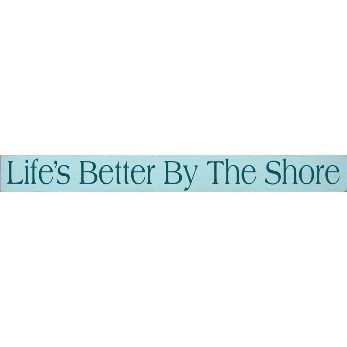 Aqua By the Shore Wood Sign