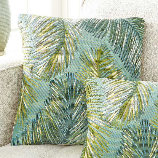 Padre Square Accent Pillow - Aqua - OUT OF STOCK UNTIL 09/24/2026
